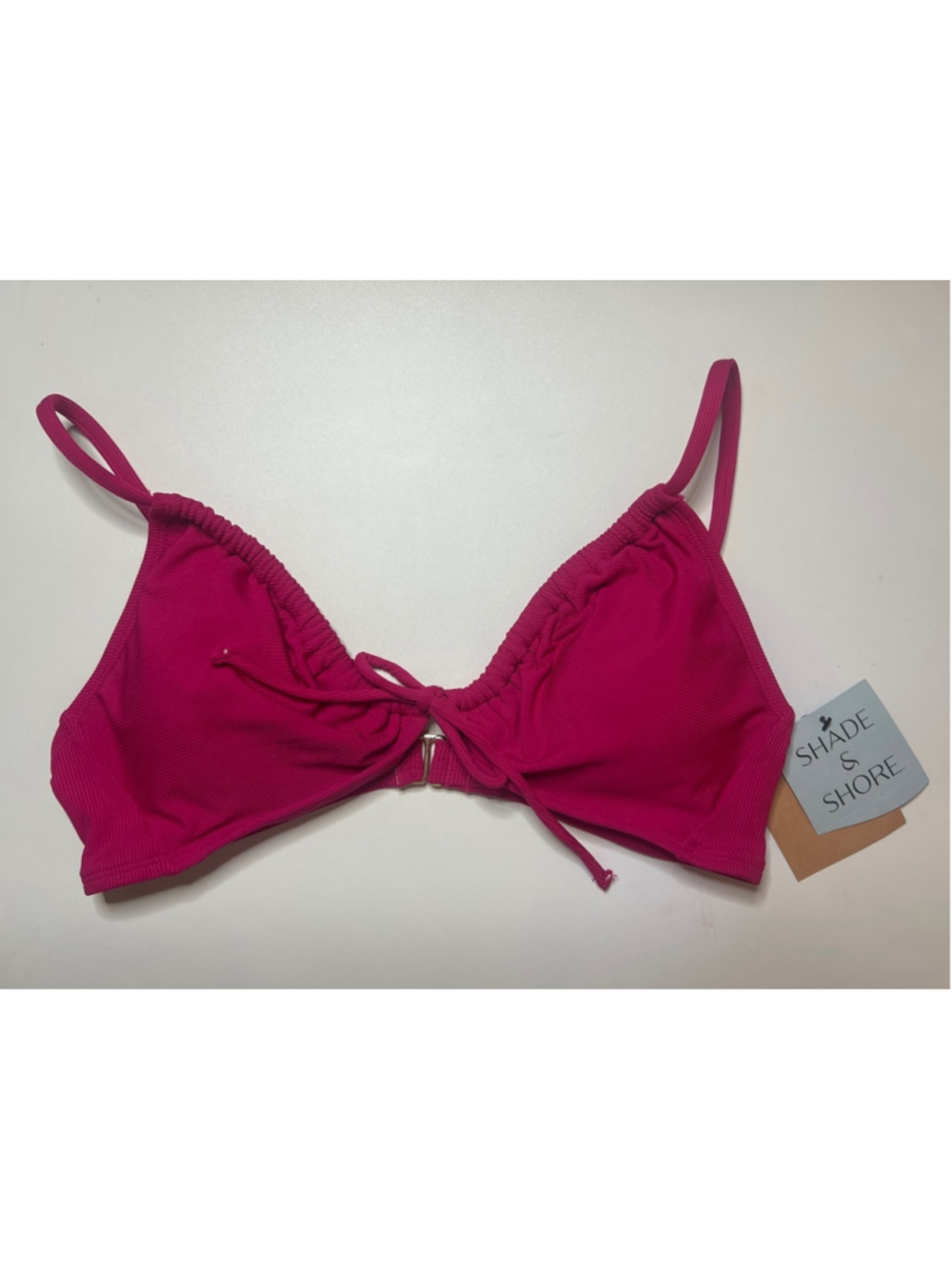 Women's Shade & Shore Pink Bikini Top‎ M
